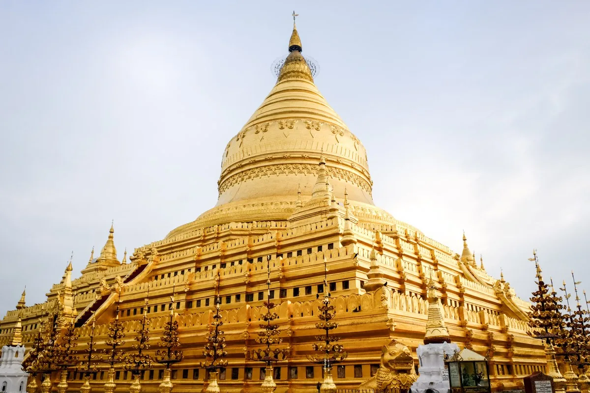 Shwezigon Pagoda – Golden Temple In Bagan, Myanmar