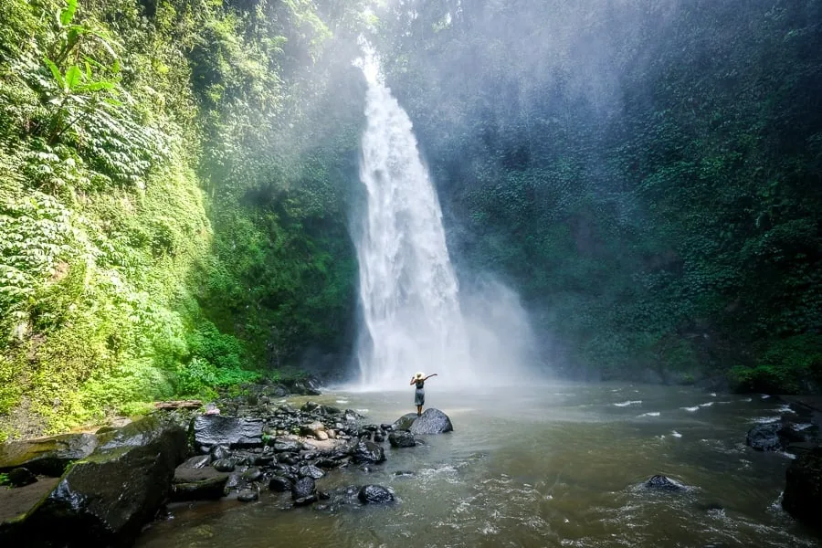 Nungnung Waterfall Near Ubud, Bali